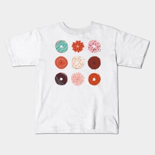 Donuts and Dahlias Kids T-Shirt